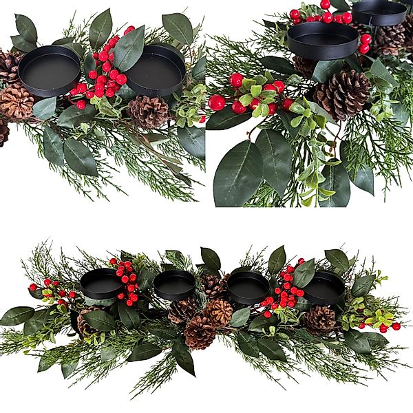Online-Fuchs Adventskranz - Adventsgesteck XL, Kerzenhalter günstig online kaufen