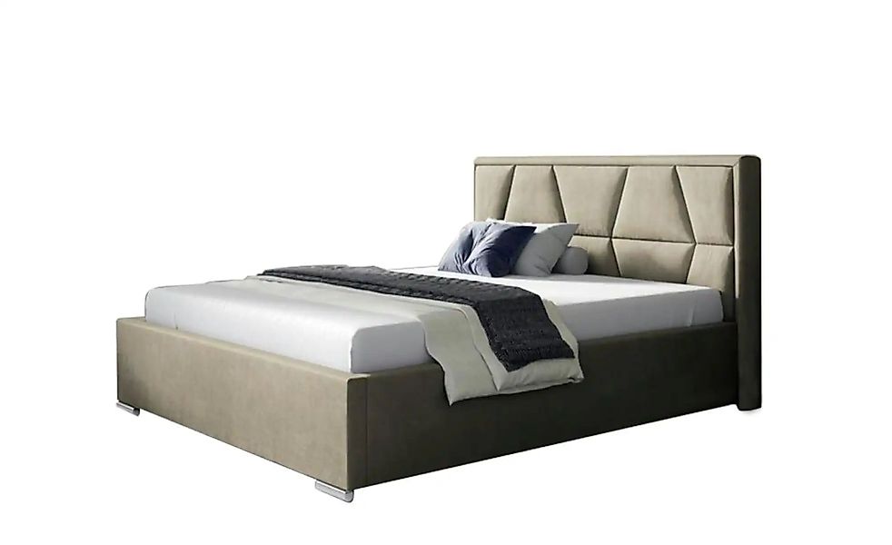 Polsterbett 120x200 Grün   ¦ beige ¦ Maße (cm): B: 140 H: 110 Betten > Komf günstig online kaufen