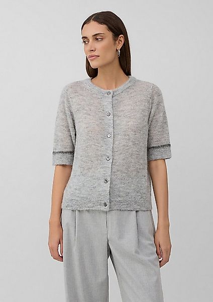 s.Oliver Cardigan Strickjacke Alpakamix-Cardigan mit Kontrast-Details und P günstig online kaufen