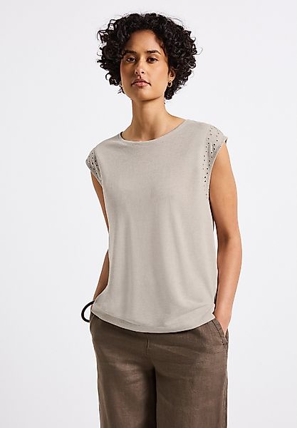 STREET ONE T-Shirt, in Melange Optik günstig online kaufen