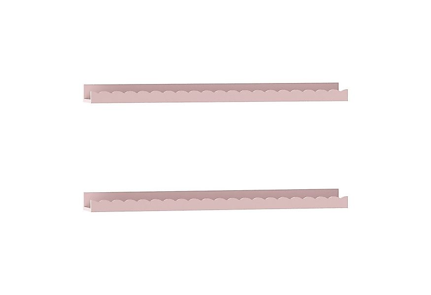 en.casa Kinderregal, Set 2-tlg., »Vestnes« Wellendesign 60 x 10 x 5 cm Cott günstig online kaufen