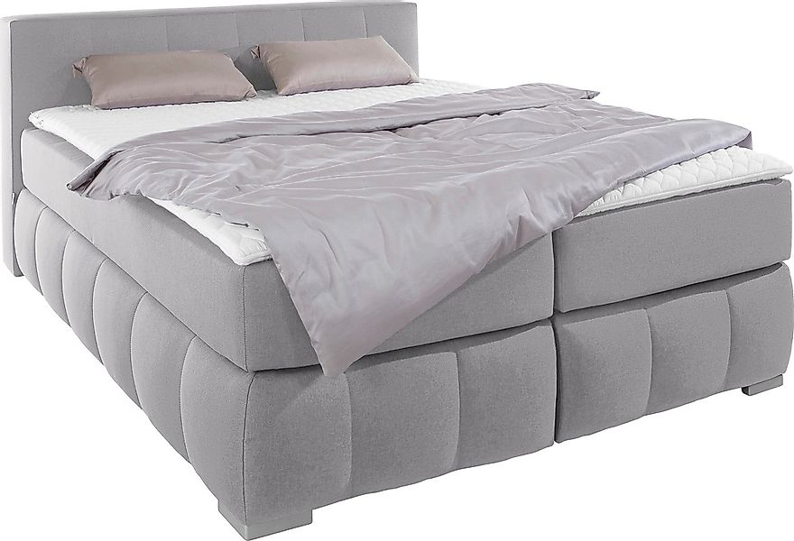 Home affaire Boxspringbett "Chelles" inkl. Topper, in XXL- Überlänge 220 cm günstig online kaufen
