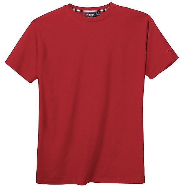north 56 4 Rundhalsshirt North Latitude T-Shirt rot Übergröße günstig online kaufen
