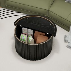 MilestoneHOMELIFE Beistelltisch mit Wellenmuster-Elementen, geteiltem Tisch günstig online kaufen