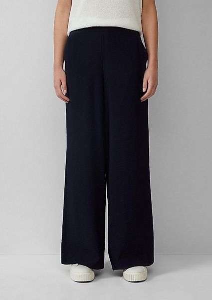 s.Oliver Stoffhose Wide Leg (1-tlg) Wide-Leg-Hose im Loose Fit mit Elastikb günstig online kaufen