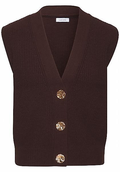 LASCANA Strickweste, mit goldenen Knöpfen, Pullunder, modisch günstig online kaufen