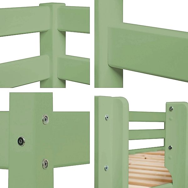 Hoppekids Etagenbett "ECO Comfort Kinderbett 90x200 oder 70x160 aus Massivh günstig online kaufen
