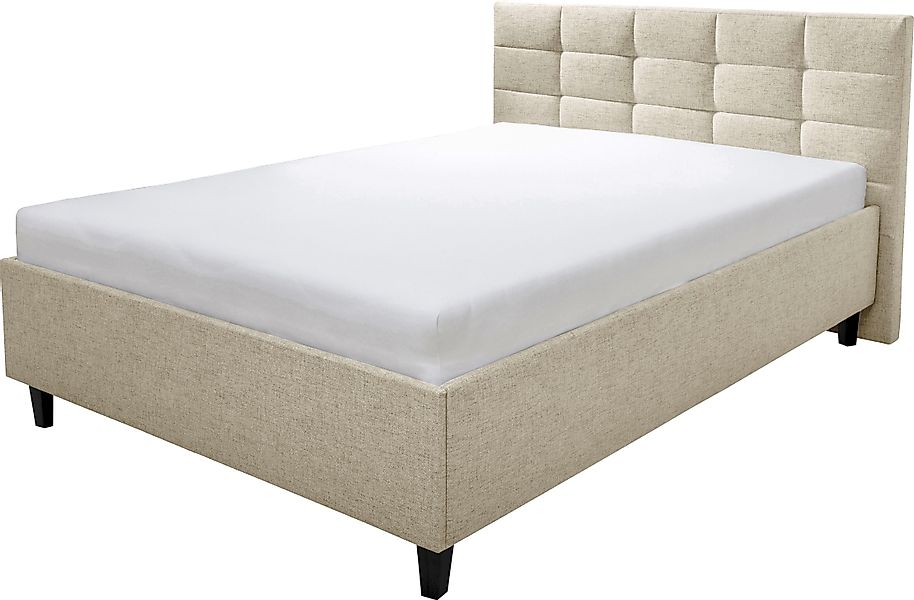 alina Polsterbett "Ricardo" Füße in Buche natur günstig online kaufen