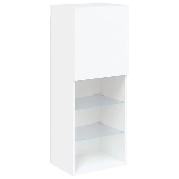 vidaXL TV-Schrank mit LED-Leuchten Weiß 40,5x30x102 cm 837057 günstig online kaufen