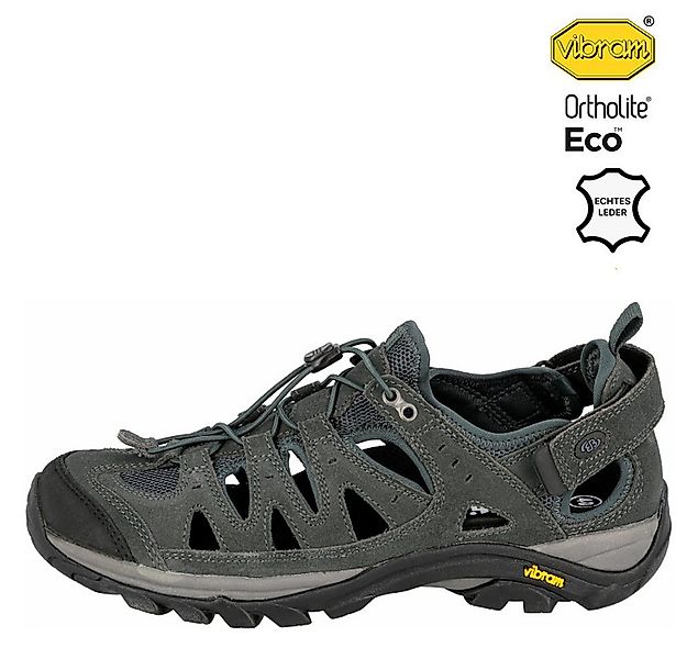 BRÜTTING Vibram - Sandalen Chamberlin Outdoorschuhe Sommer Leder, grau Outd günstig online kaufen