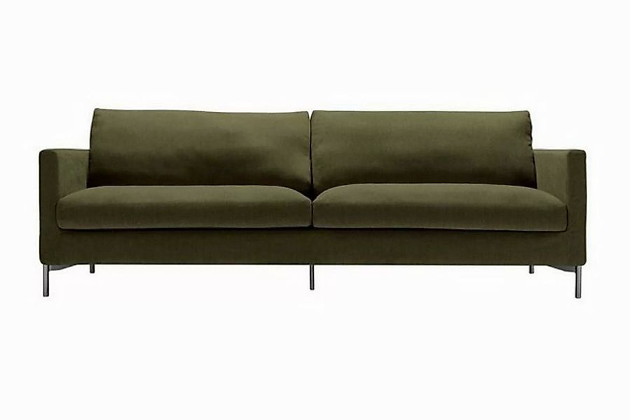 daslagerhaus living 4-Sitzer Sofa 4 Sitzer Impala Stoff Moss grün günstig online kaufen