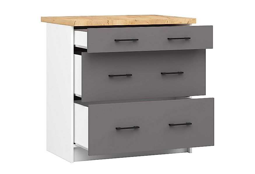 Raumhirsch Furniture Unterschrank Moderner Küchenunterschrank - 3 Schublade günstig online kaufen