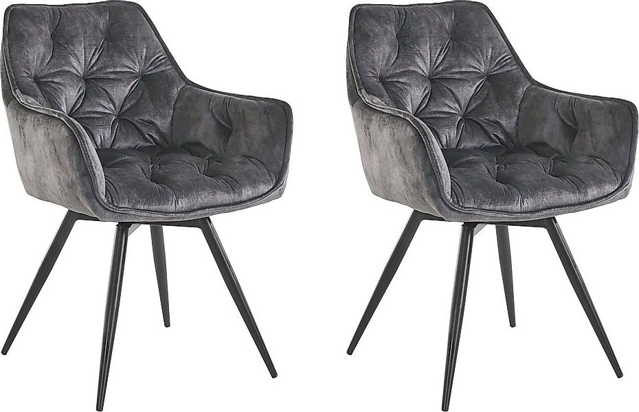 HELA Esszimmerstuhl Mara (Set, 2 St), Drehstuhl, Teddy Bezug, Webstoff oder günstig online kaufen