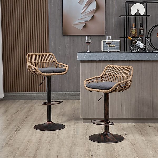 Celya Barhocker (2st),Barstühle 360°Drehbar Küchenstühle Sitzhöhe günstig online kaufen
