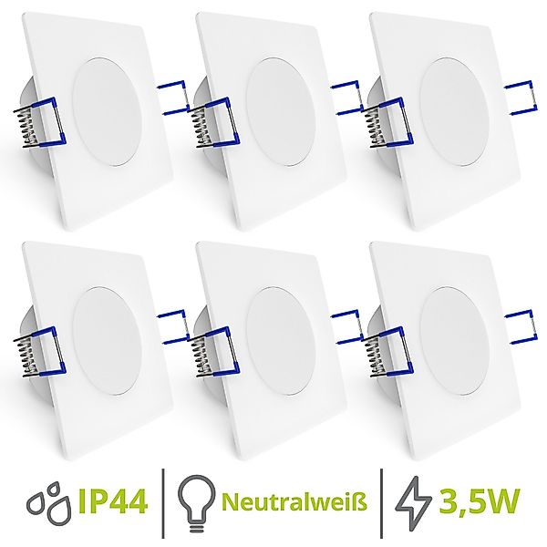 linovum LED Einbaustrahler 6er Set flache günstig online kaufen