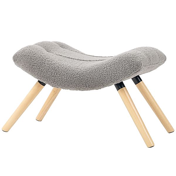 HOMCOM Sitzhocker, Fußhocker mit Berberfleece-Stoff, Polsterhocker bis 120 günstig online kaufen