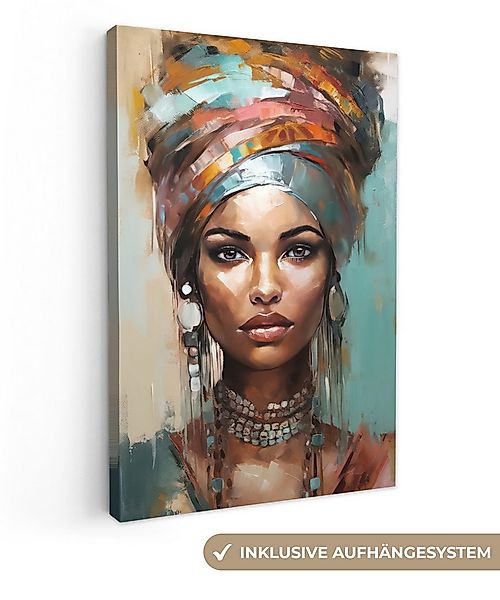 OneMillionCanvasses® Leinwandbild Frau - Kunst - Schmuck - Porträt, Fotodru günstig online kaufen