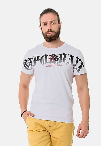 Cipo & Baxx T-Shirt "T-Shirt" mit Rundhals-Ausschnitt günstig online kaufen