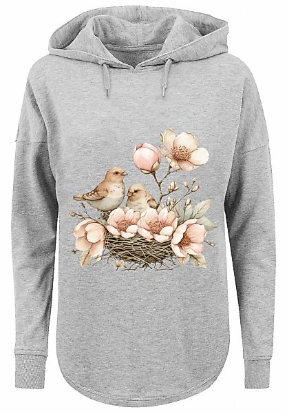 F4NT4STIC Kapuzenpullover "Vogelnest Blumen" Premium Qualität günstig online kaufen