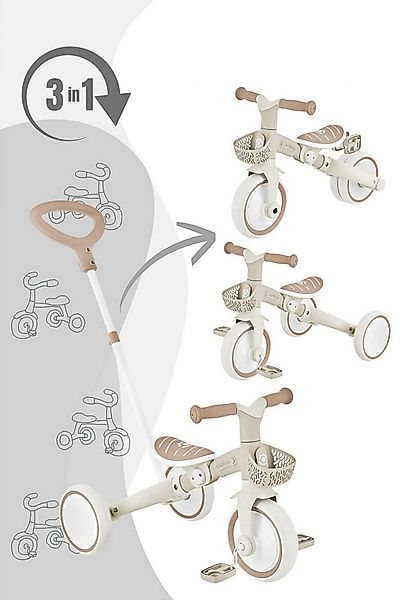 Globber Laufrad Learning Trike 3in1 Plus Eco / Dreirrad / Laufrad günstig online kaufen