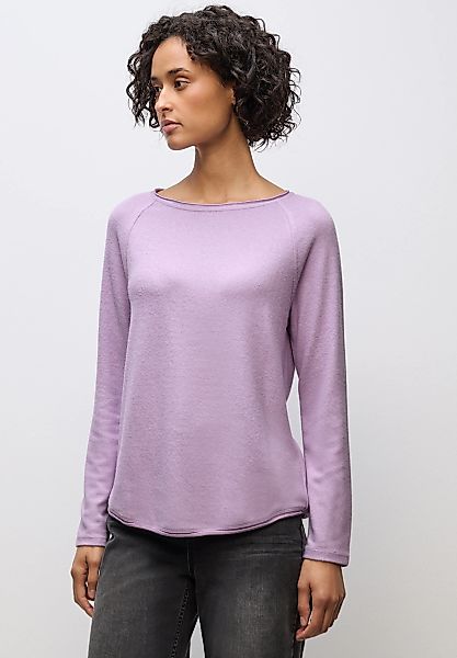 STREET ONE Langarmshirt, aus softem Materialmix günstig online kaufen