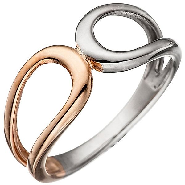 SIGO Damen Ring 925 Sterling Silber bicolor vergoldet Silberring günstig online kaufen