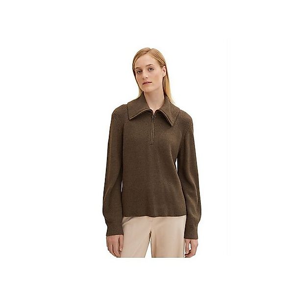 TOM TAILOR Rollkragenpullover Jacke ’für Damen in khaki’ (1-tlg) günstig online kaufen