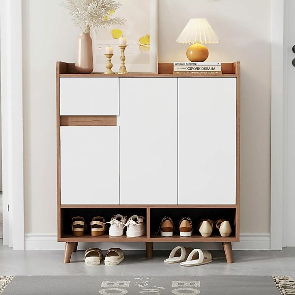 KLAM HOME Schuhschrank Schuhregal Kommode Sideboard mit verstellbaren günstig online kaufen