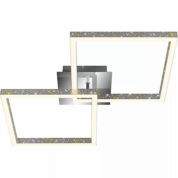 Brilo LED-Deckenleuchte Frame 20 W Alu-Chrom günstig online kaufen