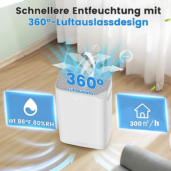 LETGOSPT Luftentfeuchter Dehumidifier Kompressionsluftentfeuchter, WiFi-Sch günstig online kaufen