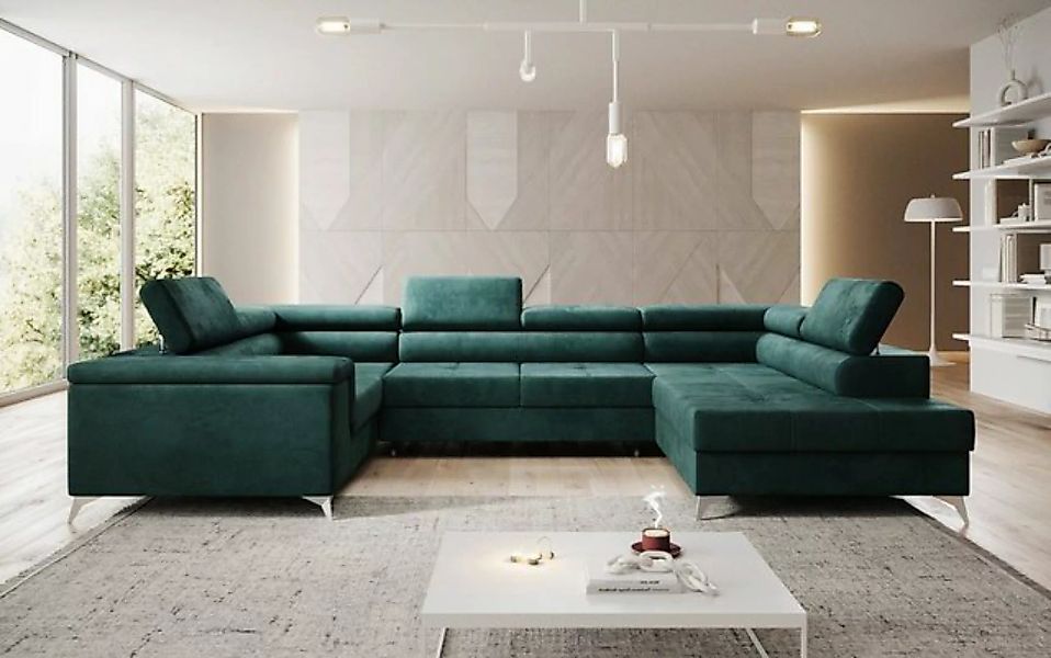 Luxusbetten24 Schlafsofa Designer Sofa Torino, mit Schlaf- und Klappfunktio günstig online kaufen