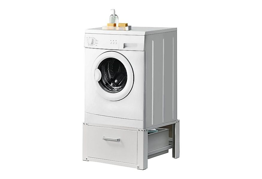 en.casa Waschmaschinenunterschrank »Comfortixx« mit Schublade 63x54x31cm We günstig online kaufen