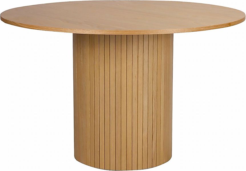 Home affaire Esstisch Sockel mit Lamellendesign günstig online kaufen