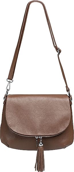 Caspar Umhängetasche Klassische Damen Leder Handtasche günstig online kaufen