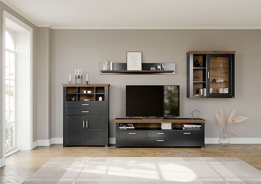 set one by Musterring Wohnwand "York" 4 Stk. tlg. günstig online kaufen