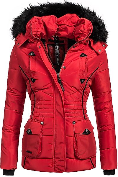 Marikoo Steppjacke Vanilla edle Winterjacke m. Kunstfellkapuze günstig online kaufen