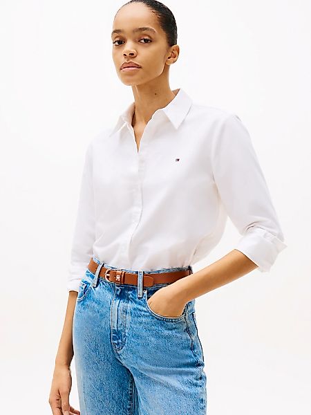 Tommy Hilfiger "OXFORD RELAXED FIT SHIRT mit Hemdblusenkragen und Stickerei günstig online kaufen