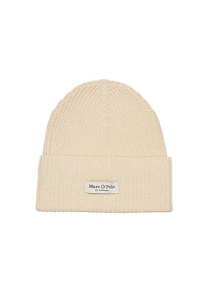 Marc O'Polo Beanie breiter Umschlag, Markenlabel, Rippstrick günstig online kaufen