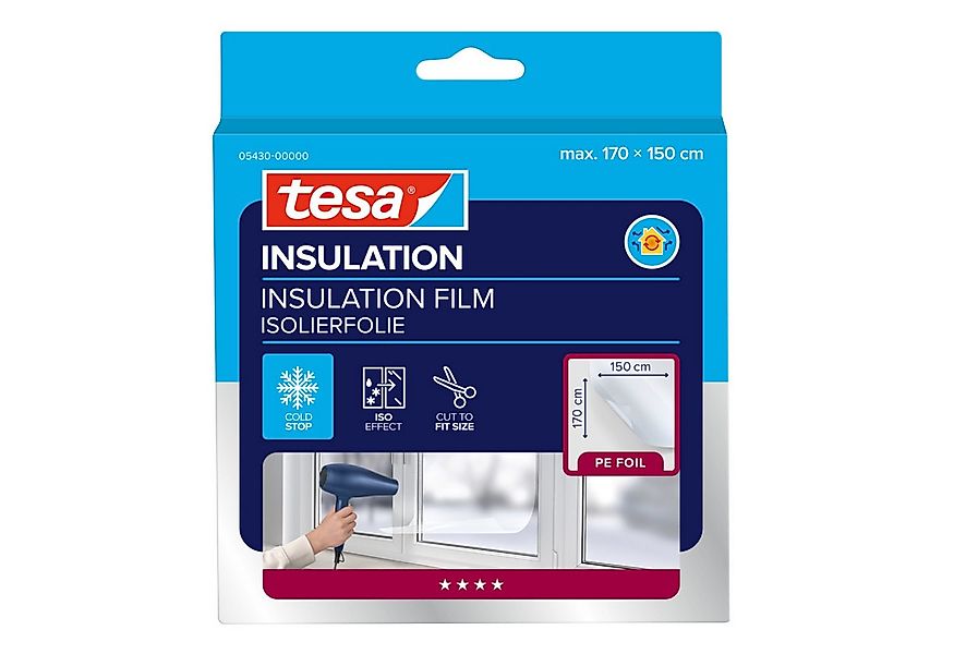 tesa Fensterfolie INSULATION Fenster-Isolierfolie - Transparente Isolierfol günstig online kaufen