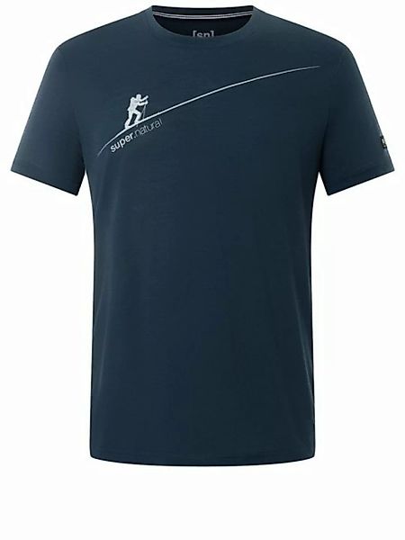 SUPER.NATURAL Print-Shirt Merino T-Shirt M HAUTE ROUTE TEE funktioneller Me günstig online kaufen