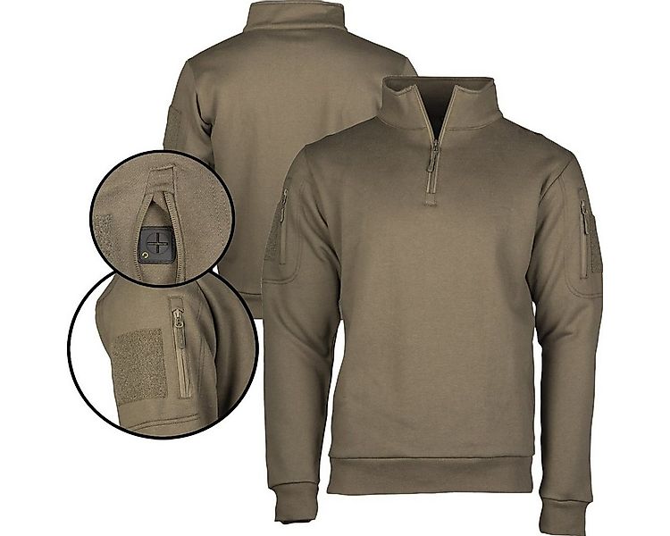 Mil-Tec Strickpullover Militär Tactical Sweatshirt mit Zipper günstig online kaufen