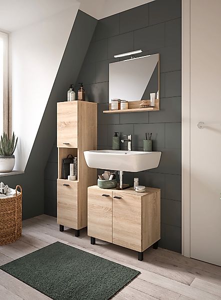 welltime Badmöbel-Set "Tampa, Breite 102cm, 3-teilig" 3 Stk. tlg. günstig online kaufen