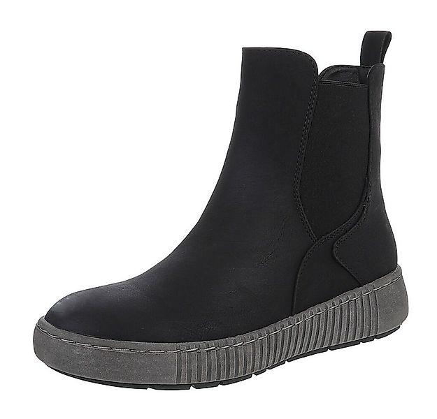 Ital-Design Chelsea-Boots mit elastischen Einsätzen für Damen Stiefelette ( günstig online kaufen