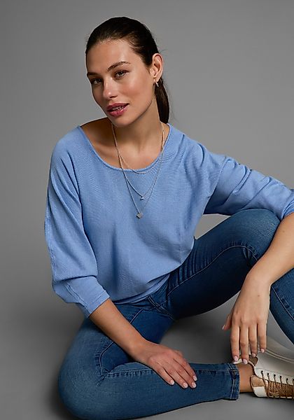 Laura Scott Fledermauspullover mit 3/4 Ärmeln günstig online kaufen