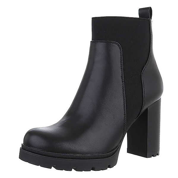 Ital-Design Damen Freizeit High-Heel-Stiefelette (88489517) Blockabsatz günstig online kaufen