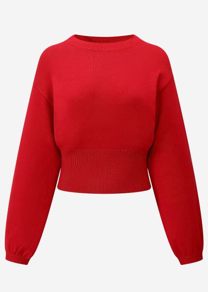 SASSYCLASSY Strickpullover Pullover mit Ballonärmeln und günstig online kaufen