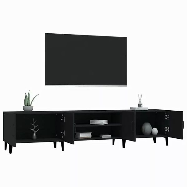 vidaXL Schrankmodule TV-Schrank Schwarz 180x31,5x40 cm Holzwerkstoff günstig online kaufen