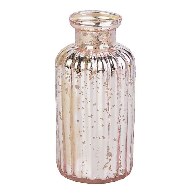 MICA Dekovase Vase Flasche rose/silber - günstig online kaufen