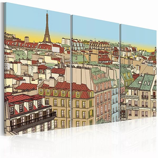 Wandbild - Paris In Zuckersüßer Version günstig online kaufen