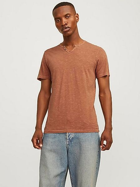 Jack & Jones T-Shirt JJESPLIT NECK TEE SS NOOS mit V-Ausschnitt günstig online kaufen